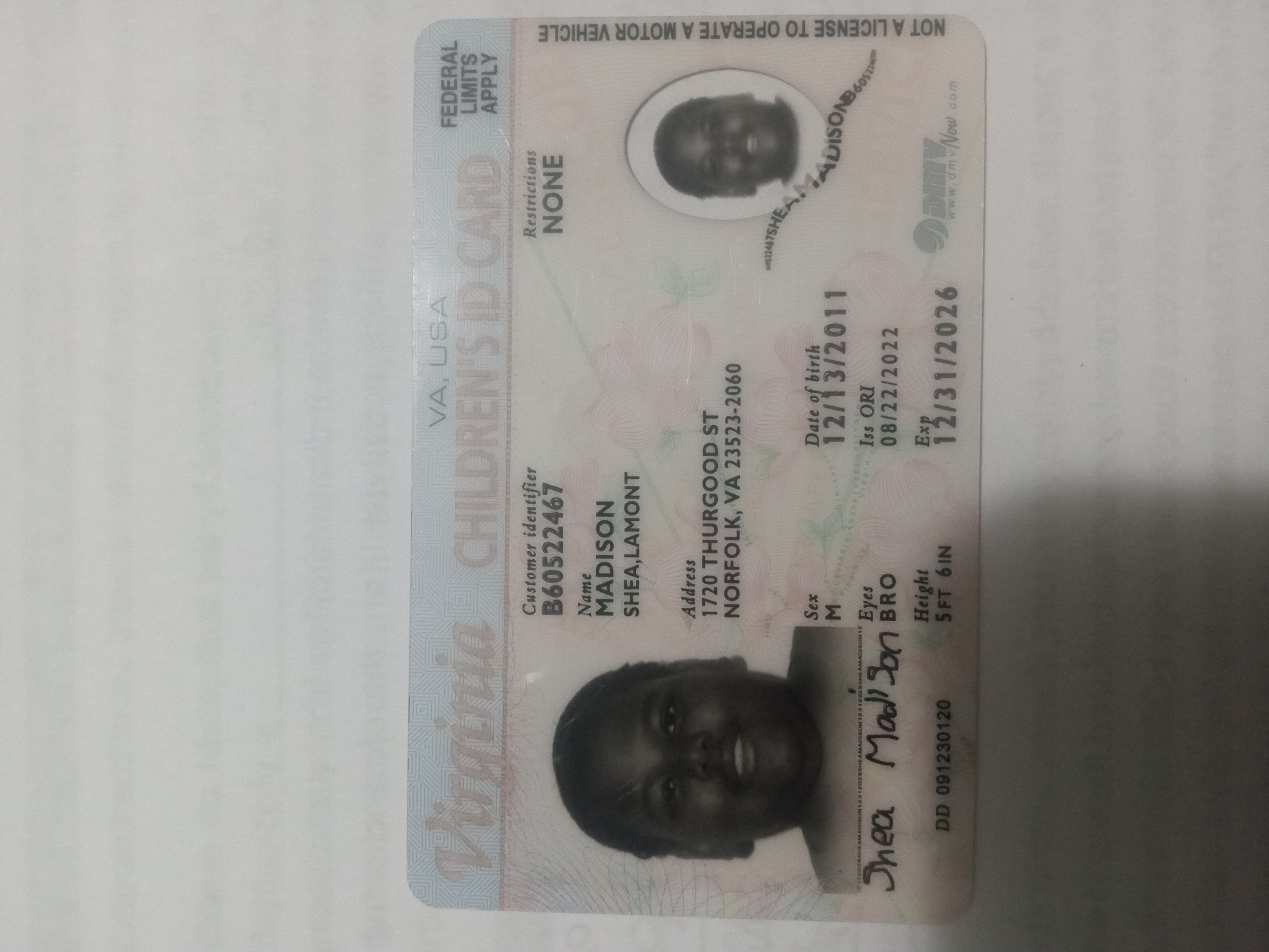 Upload Government Issued ID