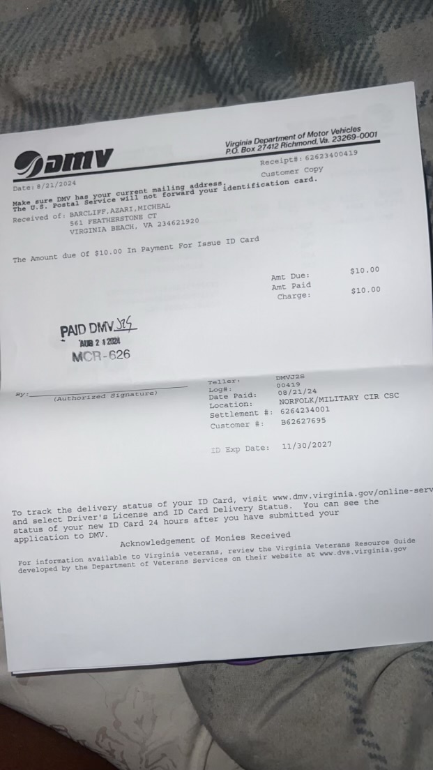 Upload Government Issued ID