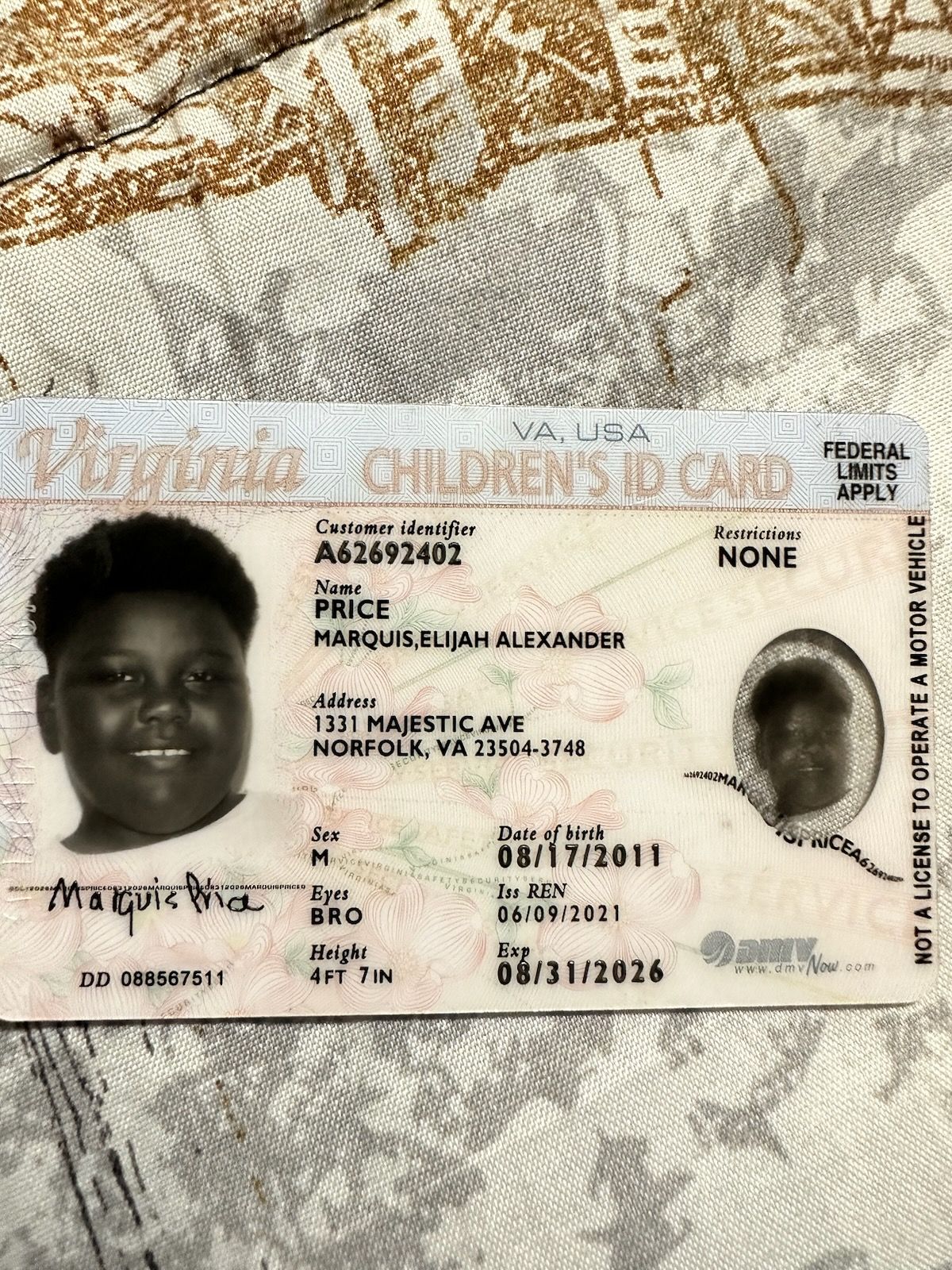 Upload Government Issued ID