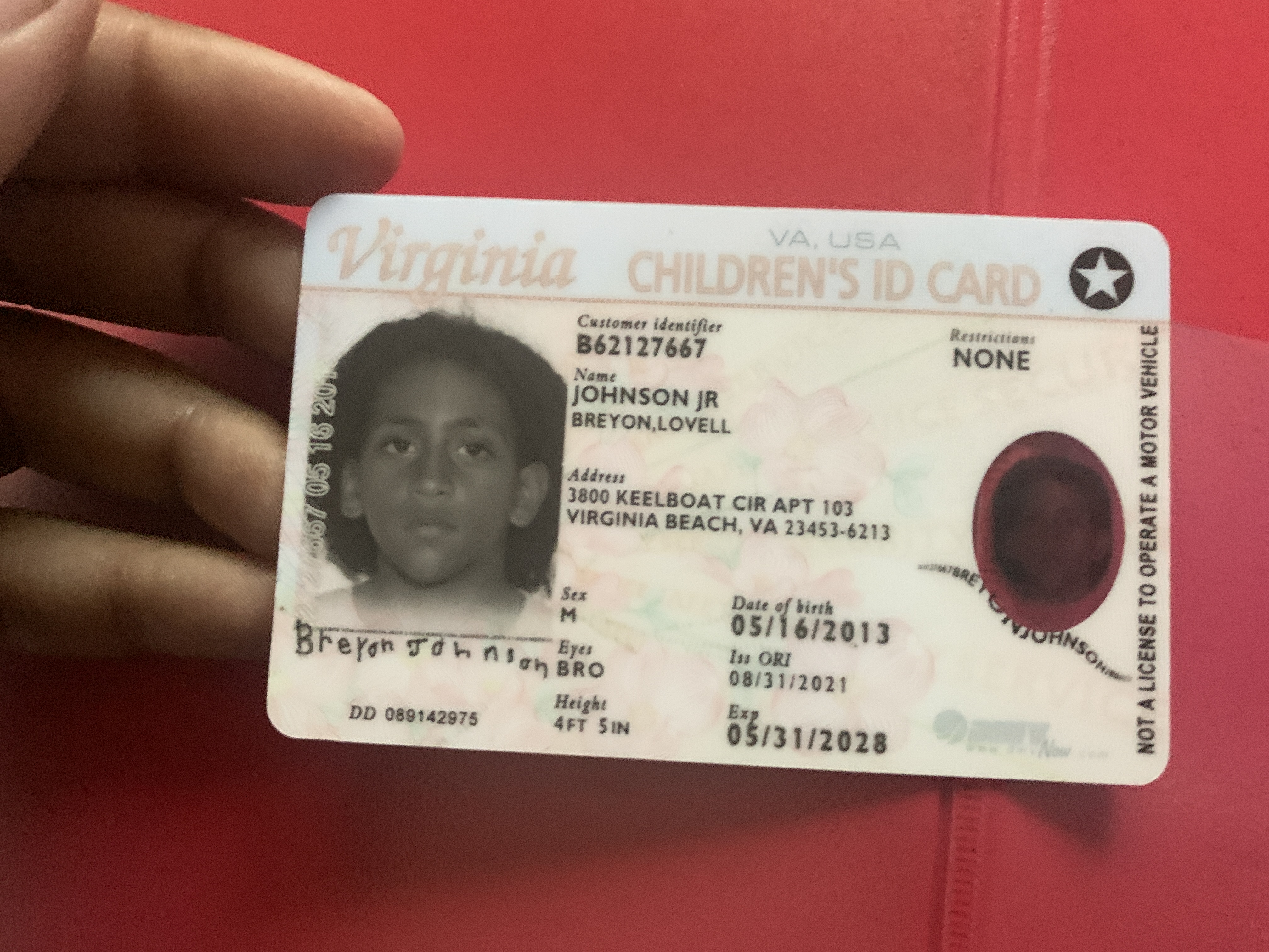 Upload Government Issued ID