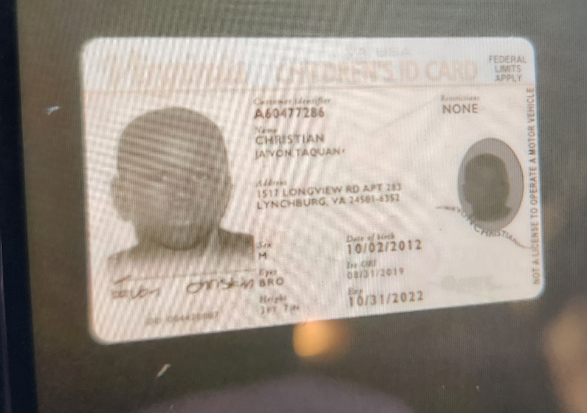 Upload Government Issued ID