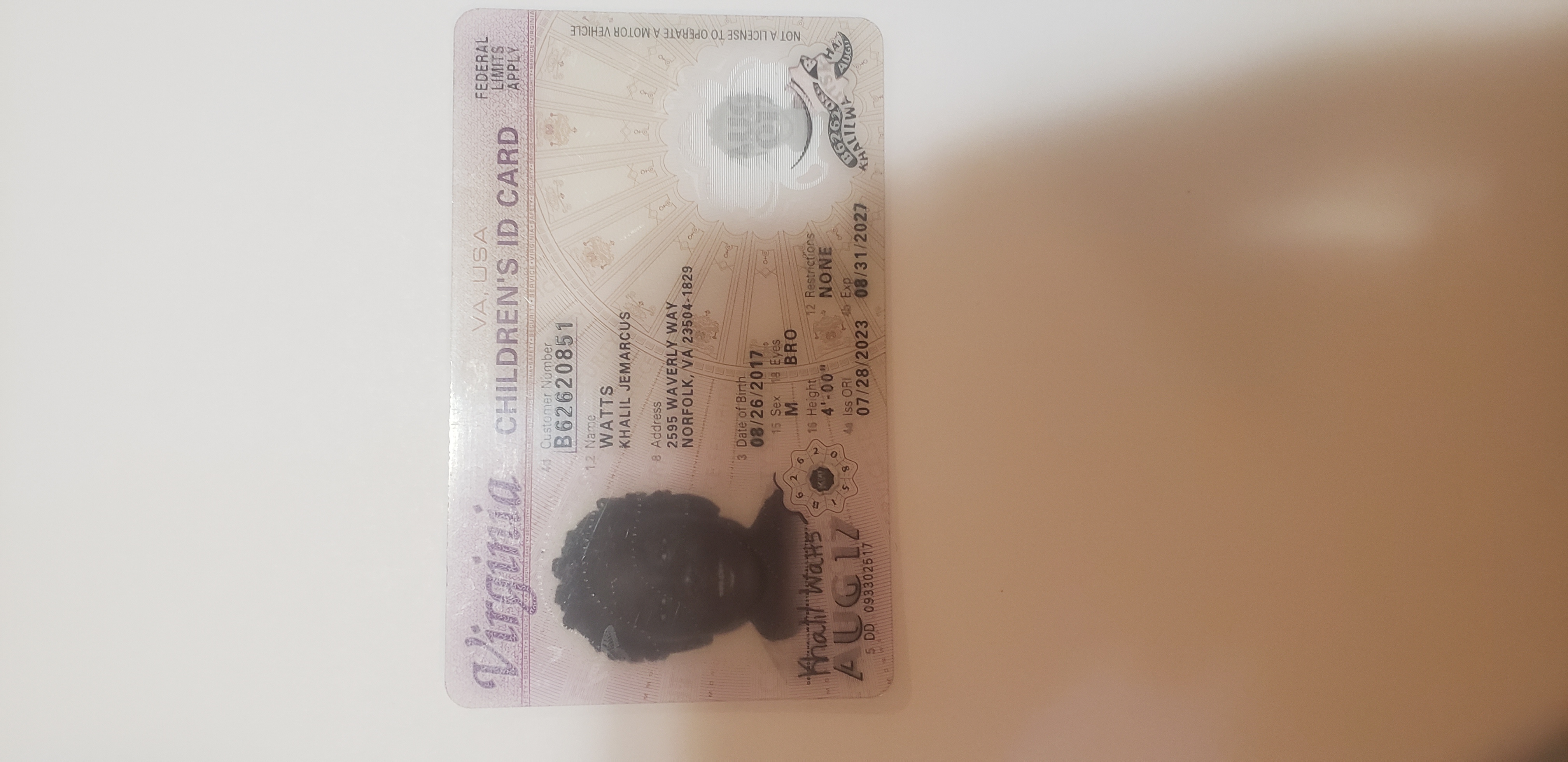 Upload Government Issued ID