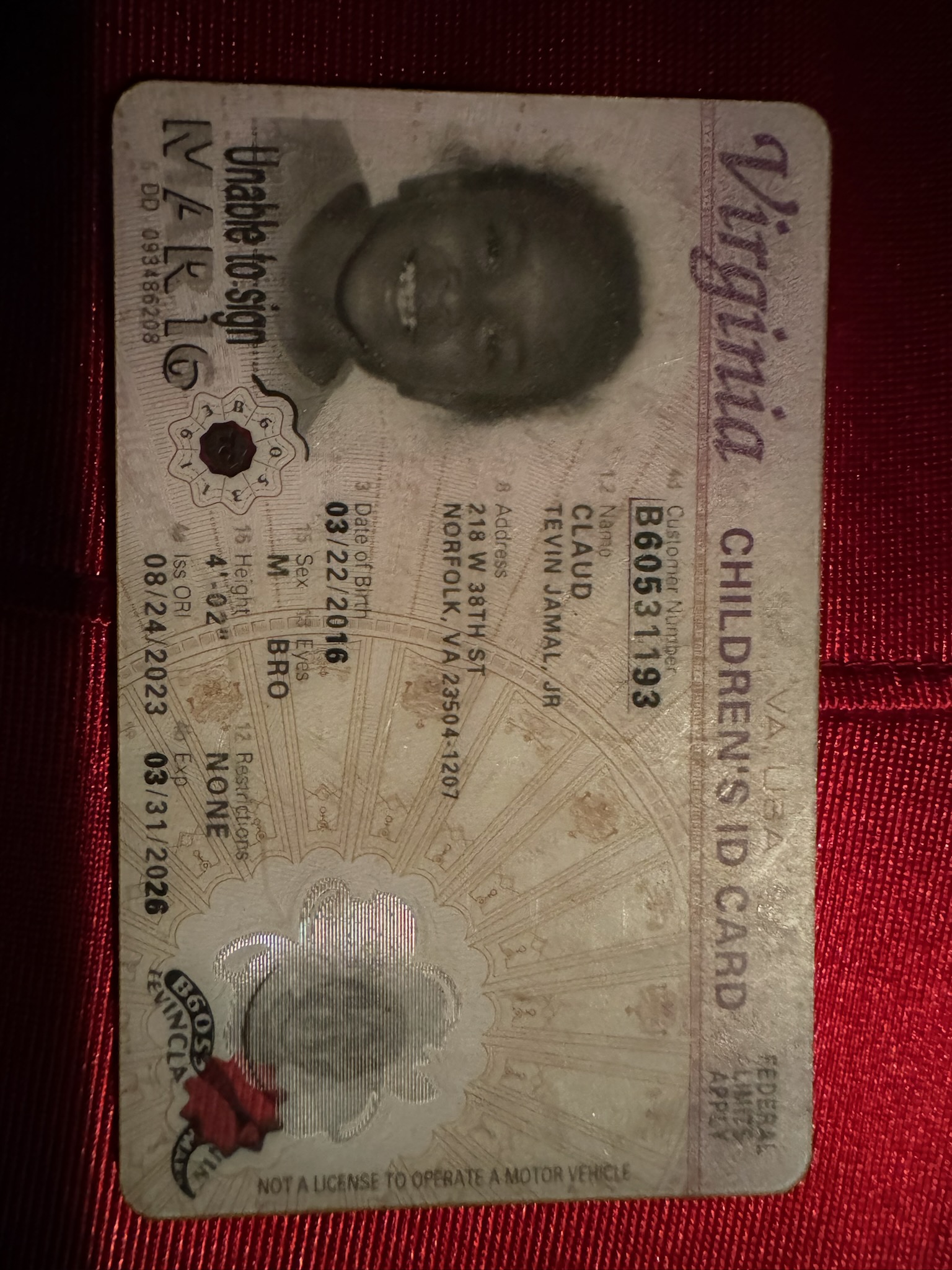 Upload Government Issued ID