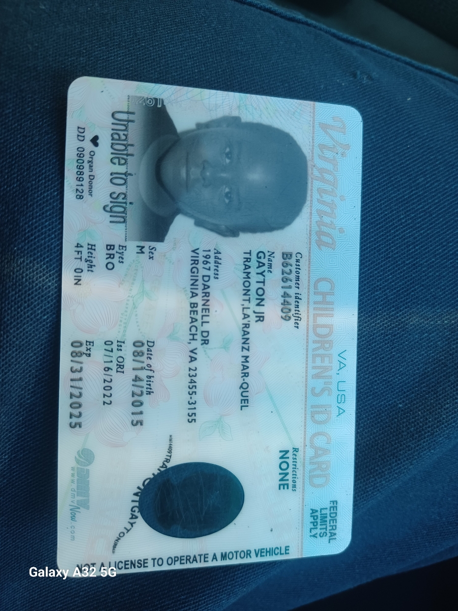 Upload Government Issued ID