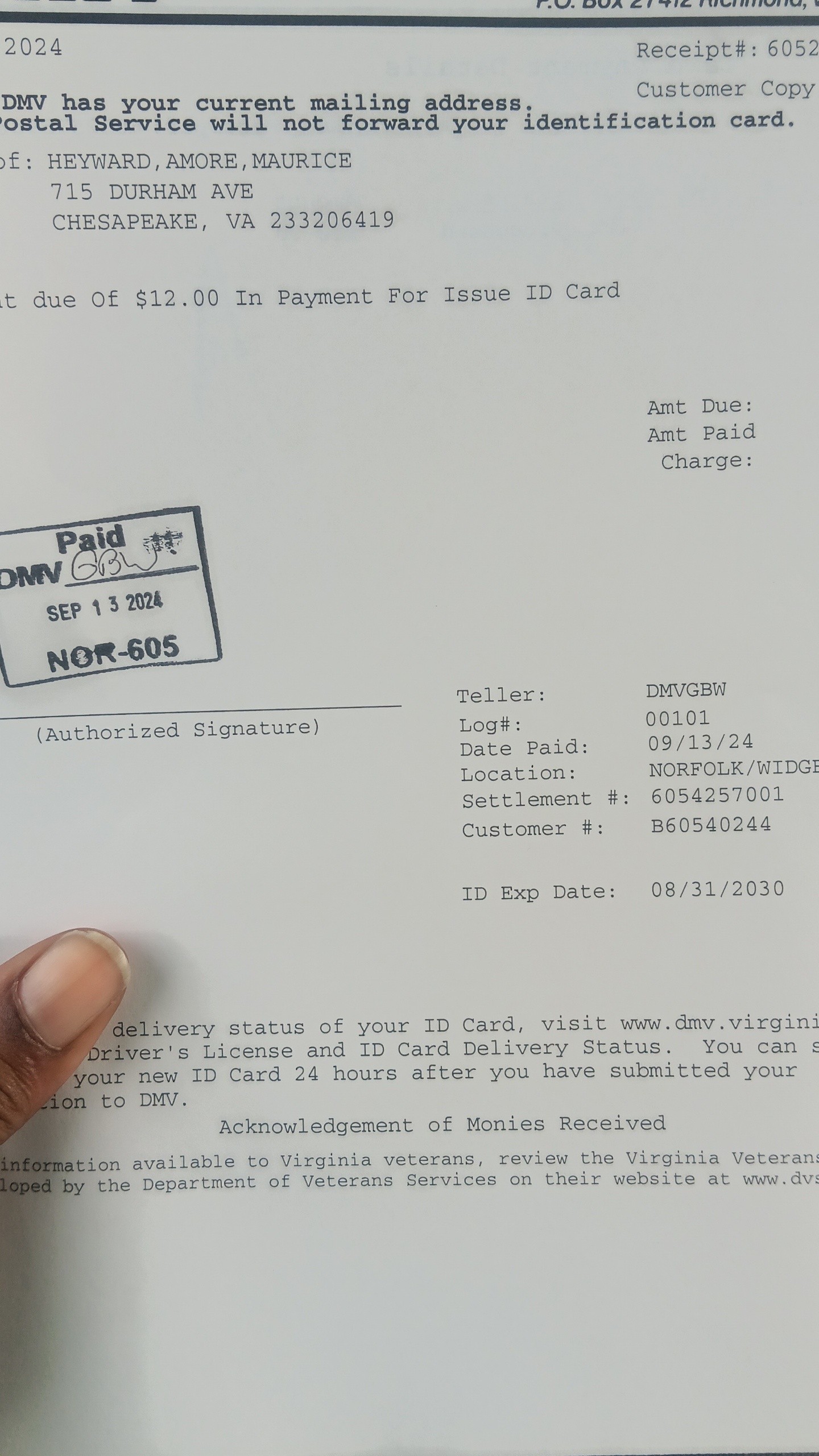 Upload Government Issued ID